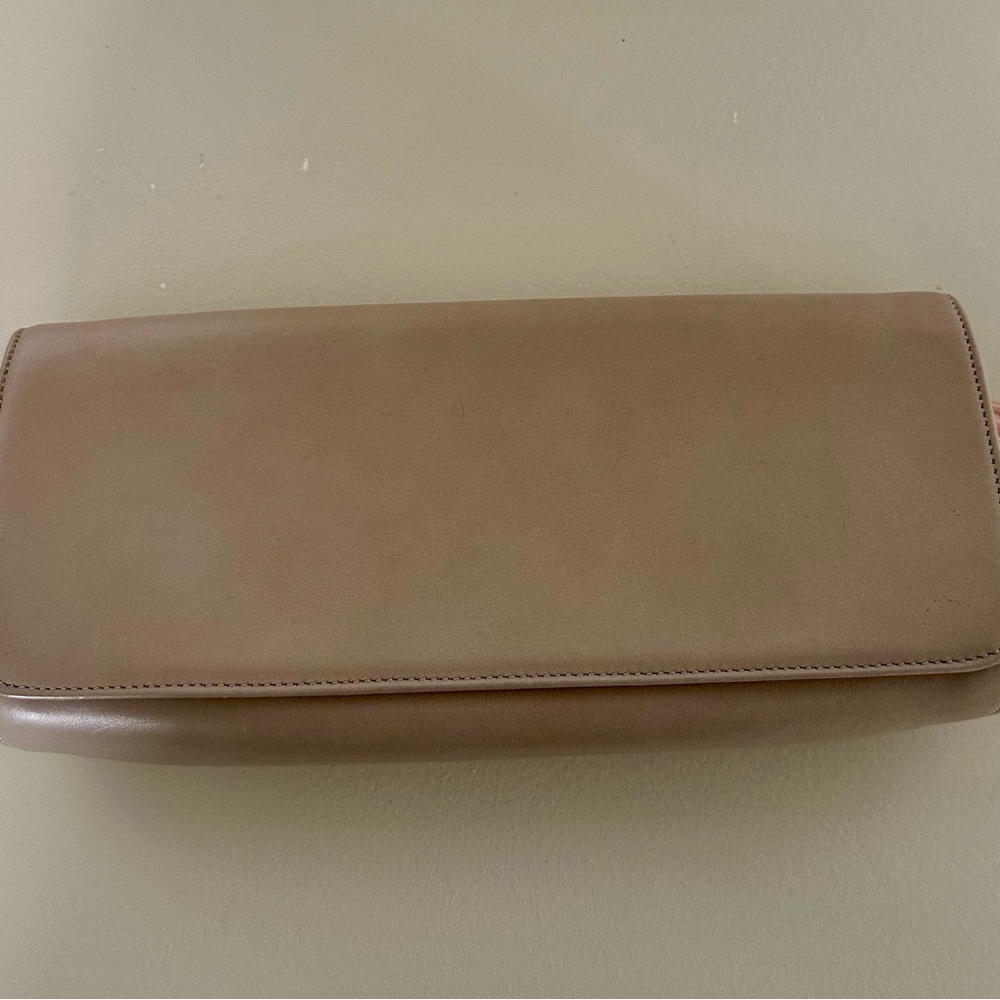 Christian Louboutin Marquise Spiked Leather Clutch - Nude Color